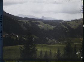 Image représentant Vue vers le Seisseralpe depuis les hauteurs de Wolkenstein (vers Santa Cristina)