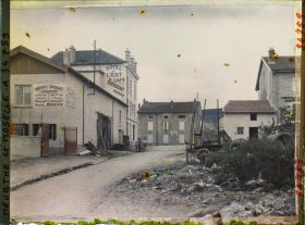 Image représentant France, Pagny s/ Moselle, Reconstructions rue de Strasbourg