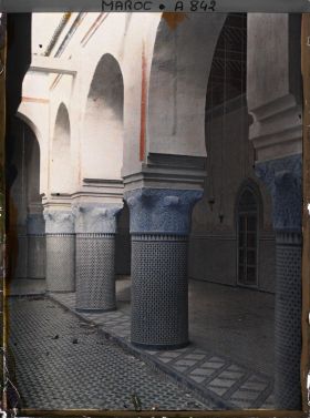 Image représentant Un patio à l'intérieur du Dar Bou Jloud (Palais Bou Jloud)