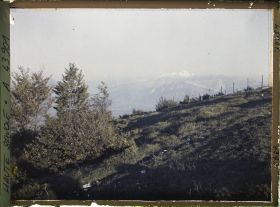 Image représentant France, Le Salève, Paysage au sommet du Gd Salève, au fond, la Chaîne des Alpes
