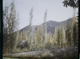 Image représentant Afghanistan, Kaboul, Jardin du Palais du Roi - Vue vers les Montagnes de Paghman
