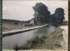 Image représentant France, Pont Arcy, Vue s/ le Canal latéral à l'Aisne