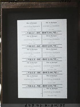 Image représentant Feuille de coupons de charbon