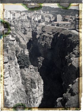 Image représentant Algérie, Constantine, Le Rhumel vu du Pont de Sidi-Rached