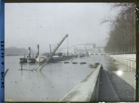 Image représentant La Seine en crue, port Henri IV