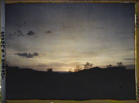 Image représentant Coucher de soleil sur la plaine de Çorlu