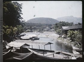 Image représentant bateaux de tourisme sur la rivière Hozugawa