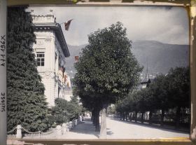 Image représentant Accords de Locarno, la rue du palais de Justice où eut lieu la conférence sur le pacte de Sécurité