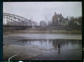 Image représentant France, Strasbourg, Le Pont du petit Rhin et la Maison rouge a droite des Pêcheurs du Rhin (Rhein-Fischer)