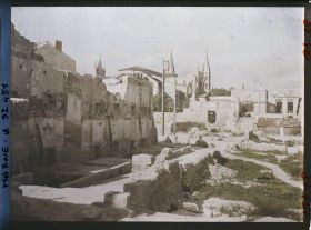 Image représentant France, Reims, Un Coin du quartier St Rémy, pris de la rue Balsamy