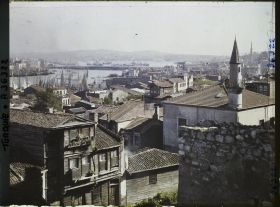 Image représentant Le pont de Galata vu de la rive occidentale