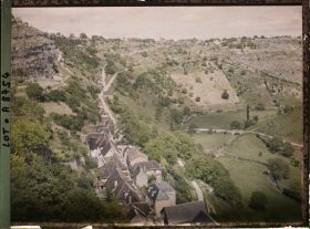 Image représentant France, Roc-Amadour, Le fond du val de l'Alzou vers l'Hospitalet