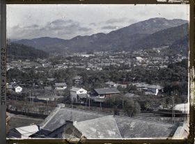 Image représentant Panorama de la ville en direction du nord-ouest depuis la terrasse de l'hôtel Miyako