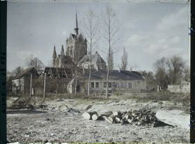 Image représentant France, Braine, Vue vers l'Eglise