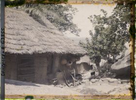 Image représentant Le village d'Amakpa (?) dans les montagnes