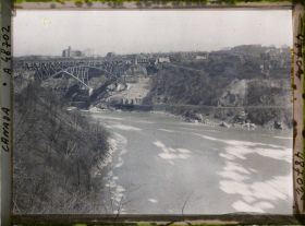 Image représentant Canada, Niagara, Pont Michigan, vers rive droite