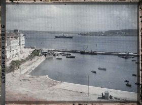 Image représentant Espagne, La Corogne, Panorama du port de la Corogne vers le Sud Est