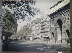 Image représentant La porte Saint-Martin et le boulevard Saint-Denis