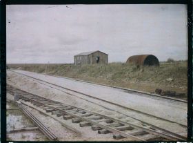 Image représentant France, Fleury, La Gare provisoire de Fleury