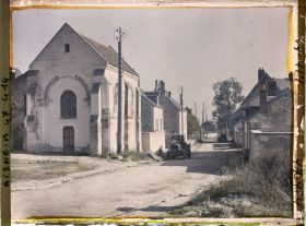 Image représentant France, Condé s/ Aisne, Rue Centrale et Abbaye