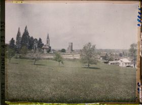 Image représentant Vue sur la ville et son château-fort dit Château de Châlus-Chabrol
