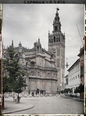 Image représentant Espagne, Séville, Vue générale Cathédrale et Giralda
