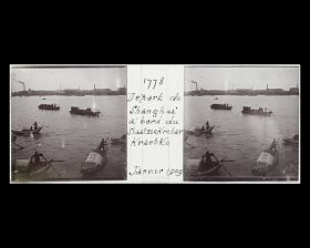 Image représentant Des sampans et des bateaux de servitude sur le Huangpu