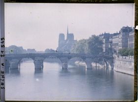 Image représentant Le pont de la Tournelle en démolition