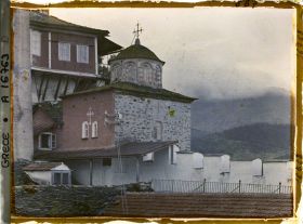 Image représentant Mont Athos, Vatopédi, Extérieur d'une petite Cellule