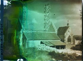 Image représentant France, Vieil-Arcy, Eglise en reconstruction autre aspect