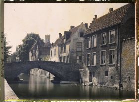 Image représentant Belgique, Bruges, Pont du Cheval vu du Quai Vert