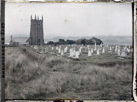 Image représentant Une église et son cimetière