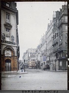 Image représentant La rue de Faubourg-St-Honoré et la rue Royale