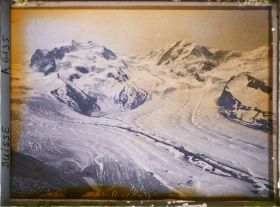 Image représentant Le mont Rose et le glacier du Gorner