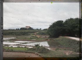 Image représentant Une rizière aux abords du village