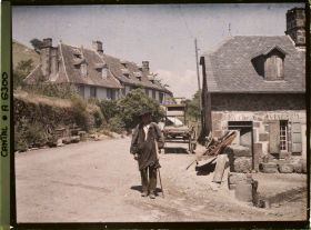 Image représentant Un paysan sur la grande route, (actuelle D43)