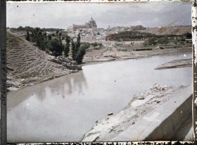 Image représentant Espagne, Tolède, Vue générale : au 1er plan, le Tage