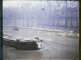 Image représentant La crue de la Seine au niveau du n°28 avenue de New-York (ancien quai Debilly)