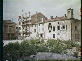 Image représentant France, Pagny s/ Moselle, Ruines de la Mairie et reconstruction
