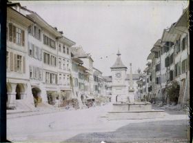 Image représentant La Hauptgasse (Grand-Rue) et la porte de Berne