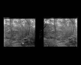 Image représentant Un pavillon dans le jardin de la résidence du marquis Inoue ou Inouye