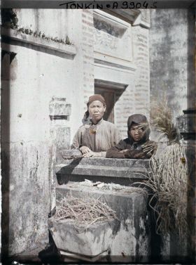 Image représentant Des novices de la pagode de Dap-câu