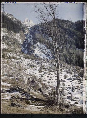 Image représentant Vallée de Chamonix, Le Couloir d'avalanches de l'Aiguille de Charmoz