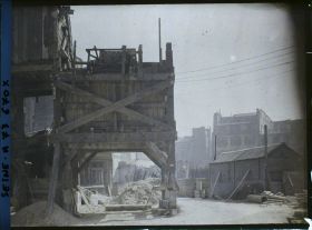 Image représentant Travaux pour le prolongement du boulevard Haussmann (démolitions rue Taitbout ?)