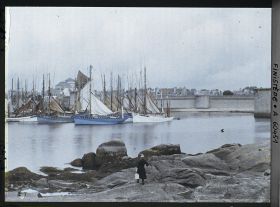 Image représentant Des thoniers dans le port