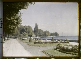 Image représentant Le quai Wilson, le Léman et le parc Mon Repos