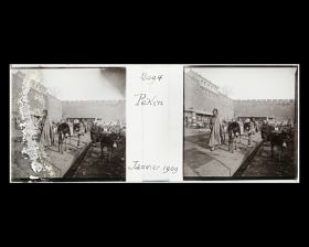 Image représentant Scène de rue sous les murs du bastion (wengcheng) de Xizhimen ("porte Droite de l'Ouest")