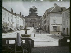Image représentant France, Badonviller, Rue Gambetta vers l'Eglise