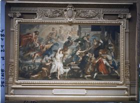 Image représentant L'Apothéose d'Henri IV et la proclamation de la régence de la reine, Rubens, musée du Louvre