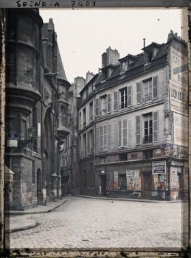 Image représentant La rue du Figuier et l'hôtel de Sens